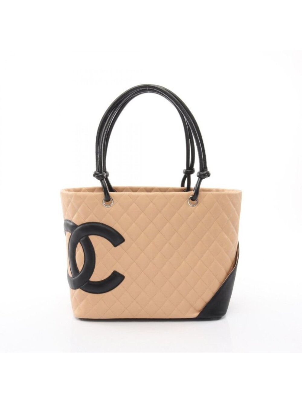 Chanel Tote Cambon Beige Black